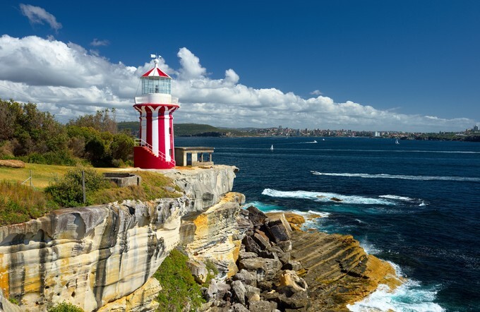 Sydney South Head lighthouse - Beautiful seascape